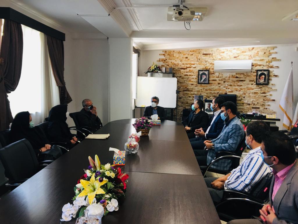 نشست مشترک مسئول صندوق بازنشستگی استان مازندران و مدیر شعبه شرکت آتیه سازان حافظ استان مازندران