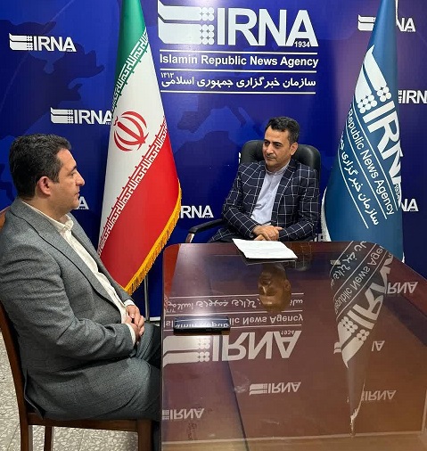 بازدید مدیرشعبه کرمانشاه آتیه سازان حافظ از خبرگزاری ایرنا استانی 