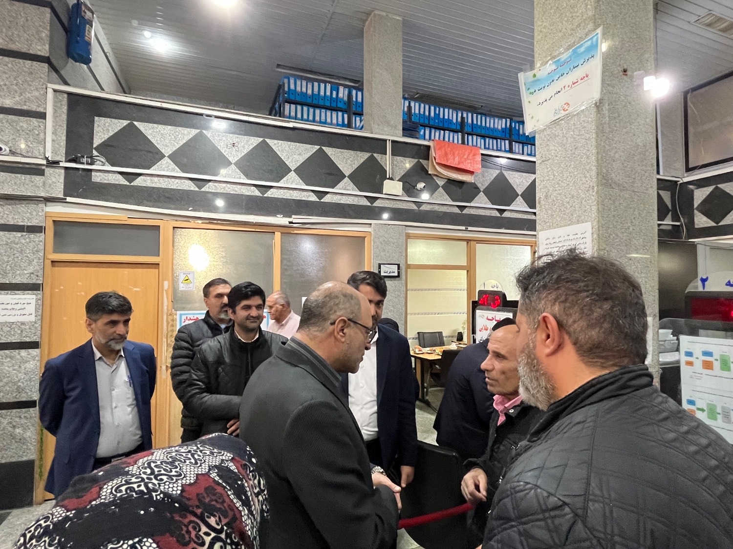 بازدید و ارزیابی میدانی مدیرعامل آتیه سازان حافظ از روند خدمت رسانی به بیمه شدگان در اسلامشهر